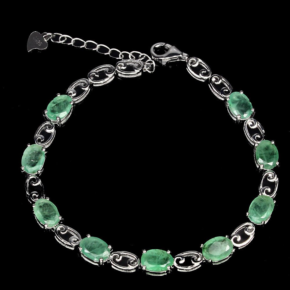 Smaragd Armband Silber - INARA